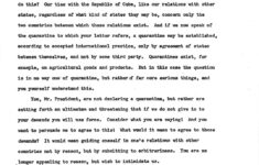 The Cuban Missile Crisis with regard to Letter From Chairman Khrushchev To President Kennedy Worksheet Answers