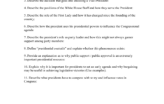 Us Presidency: Chapter Assignment &amp; Study Guide regarding The American President Worksheet Answers