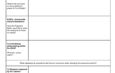 Us Presidency: Executive Control &amp; Influences - Chapter 8 Notes within Chapter 8 The Presidency Worksheet Answers