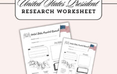 Us Presidents Research Worksheet: Printable History Activity (Pdf regarding All The President'S Men And Women Worksheet