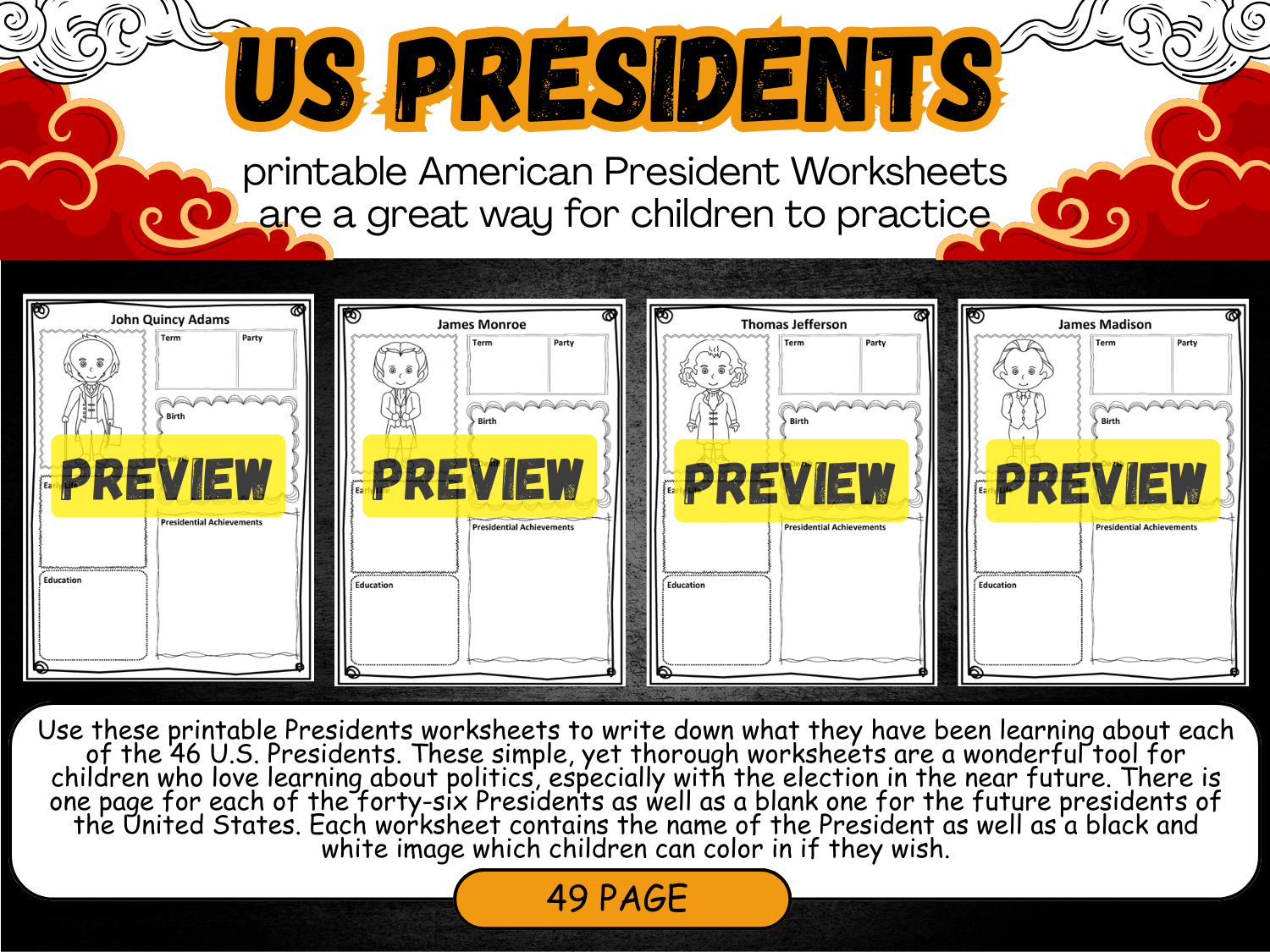 Us Presidents Worksheet Printable | Teaching Resources with regard to Learning The Presidents Worksheet