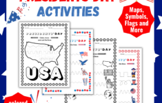Usa President'S Day And U.s. Symbols Trace, Color And Paste with Pre K Presidents Day Worksheets
